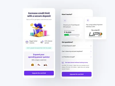 Credit Generating UI arnabux credit limit design figma figmaui lazypay loan app transactions app ui upi ux