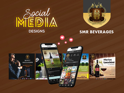 Social Media Designs - SMR Beverages adcampaigns branding design facebook graphic design illustration illustrator instagram socialmedia socialmediadesigns vector