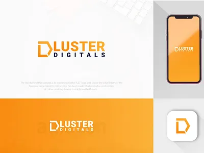 Luster Digitals brand brand identity branding branding kit logo logo design