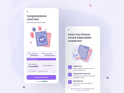 Mutual Fund Details Ui Idea adobexd appdesign arnabux art design figma mutualfund ui ux visualdesign