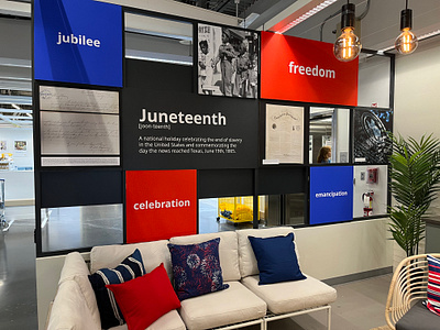 2023 IKEA Juneteenth Exhibition black history branding design exhibit design exhibition design graphic design logo