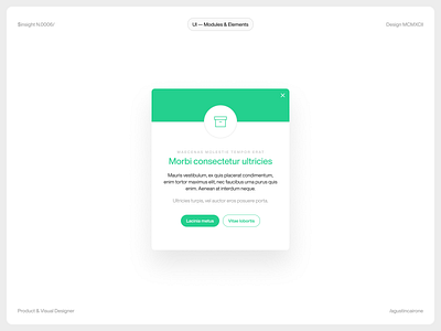 UI Component — $N.0006/ app atomic design button card component dashboard design system interface mobile module ui user web website