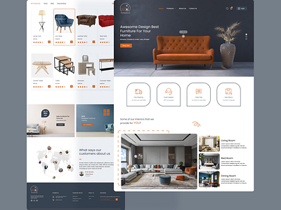 Furniture Store design typography ui uidesign uiux ux