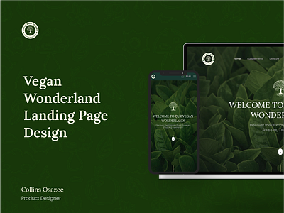 Vegan Shop Landing Page Design design food landing page ui ux vegan vegan shop vegatable vegetarian website