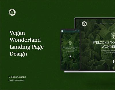 Vegan Shop Landing Page Design design food landing page ui ux vegan vegan shop vegatable vegetarian website