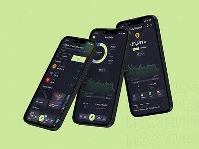 Bitvault - Crypto Wallet Mobile App bitcoin branding clean crypto cryptowallet design header illustration logo nft sketch ui uiux uxdesign