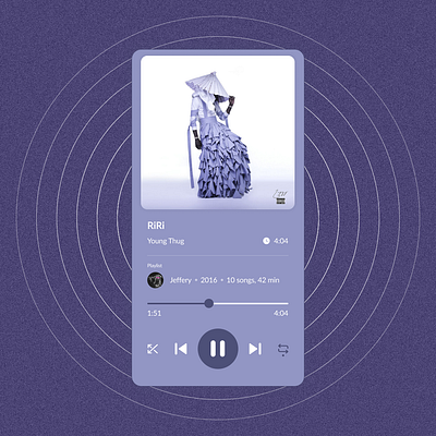 Daily UI #009 - Music Player dailyui design ui