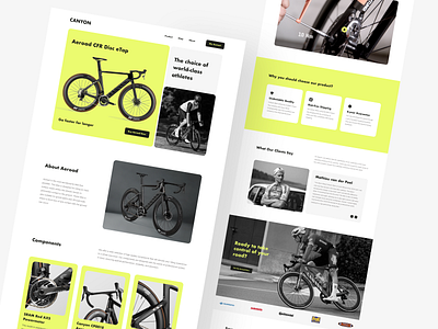 Bicycle Online Store 🚴 bicycle branding design e commerce graphic design landing landing page logo shop store typography ui website
