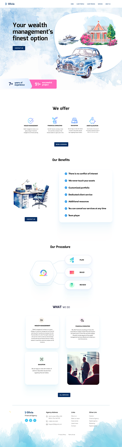 Financial Agency Landing Page Design adobe photoshop agency agency page design best design branding business business agency creative design design design idea design inspiration figma graphic design homepage landing page logo minimal design ui ux web design