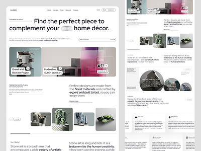 Home Decor Landing Page brand cart clean decor dropshipping ecommerce home decor house interface interior landing page minimal modern design products purchase shopping website store ui ux ux webdesign
