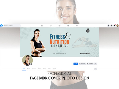 Facebook Cover Photo Design for Fitness Nutrition & Coaching banner ad banner design body coaching cover design facebook ad facebook cover fb fit fitness graphic design gym health illustration instagram post logo nutrition yoga