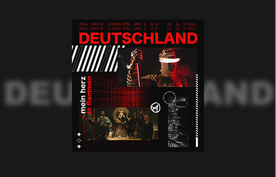 poster inspired by the song "DEUTSCHLAND" by Rammstein design graphic design illustration poster vector