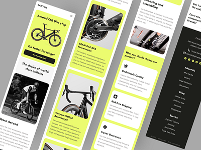 Bicycle Online Store 🚴 app bicycle branding design graphic design landing mobile store typography ui ui ux ux website
