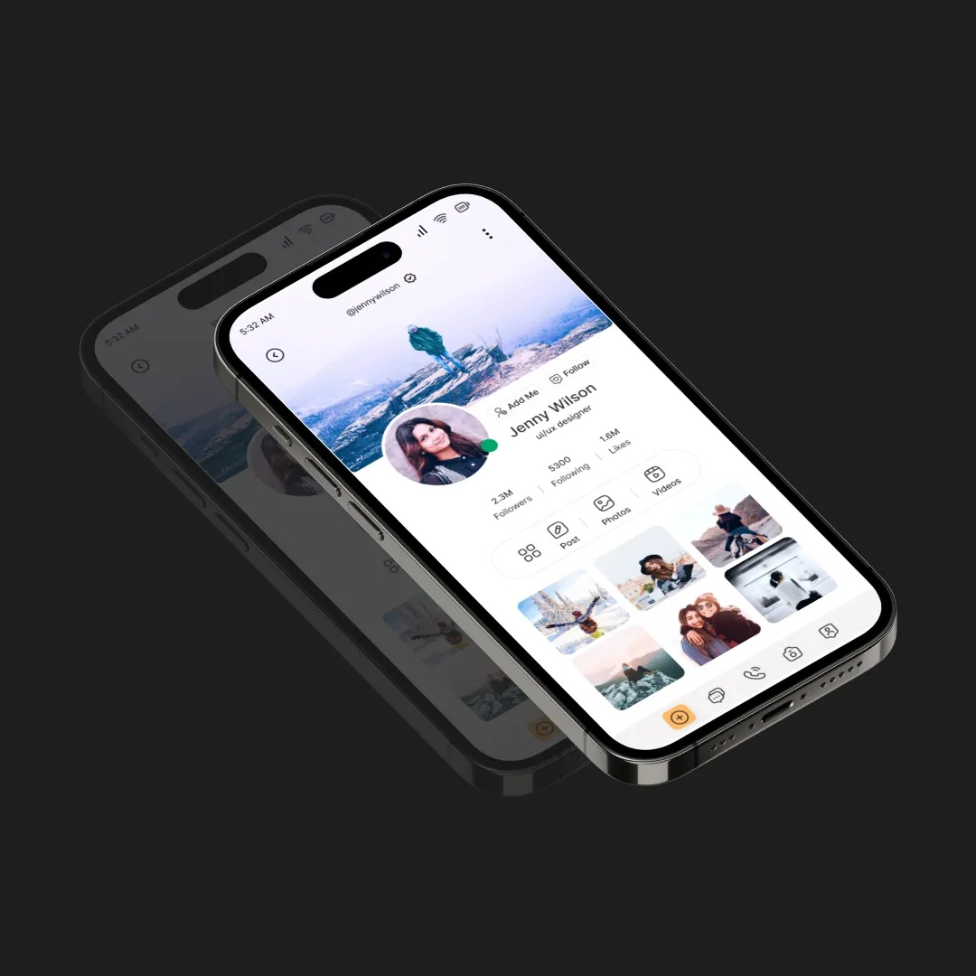 Social media app design figma animation app design apps design branding oylos oylos agency oylos id agency social media app design ui ui design uiux web design