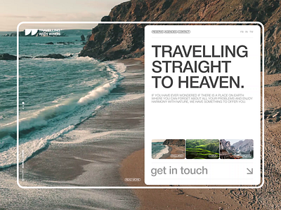 Travel (Webpage) adventure agency beach booking design island minimal tourism travel travel service trip ui