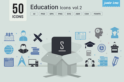 Glyph Education Vector Icons design graphic design graphics readytouse vector