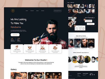 Hair Cut Webpage Design designs, themes, templates and downloadable ...