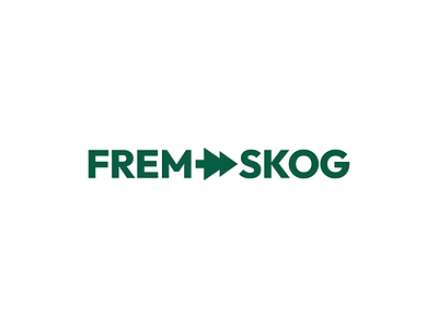 Frem Skog branding fast forest forward identity logo mark symbol tree