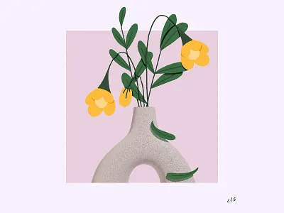 Blender Vase_02 2d 3d art blender design flowers graphic design vase