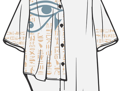 Horas eye shirt design illustration vector