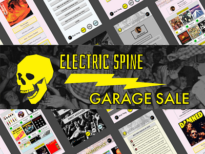 Electric Spine Garage Sale app branding design thinking figma graphic design logo logo design product design prototyping research ui user flows user research ux wireframing