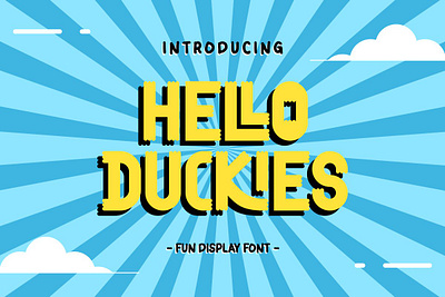 Hello Duckies - Fun Display Font playtime
