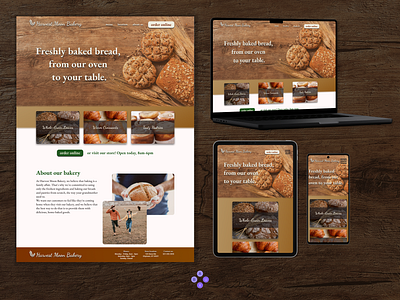 Bakery Landing Page UI landing page product design small business ui ui design ux ux design web design website design