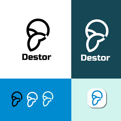 Destor D letter mark, Brand identity Logo logo design list