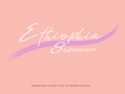 font series "ethiophia summer" abstra abstract animasi branding cartoon color design font graphic design handwriting love pink sansserif script