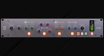 SSL Fusion 3d 3d audio designer 3d model 3d render audio audio effect audio plugin designer audio rack blender graphic design product design product render user interface designer vst vst audio plugin vst plugin