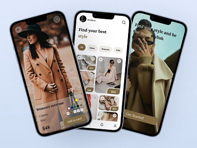 Fashion Store Mobile App application clothingapplication design design web fashion app fashionrevolution personalizedfashion shoptrends styleyourway ui uiux