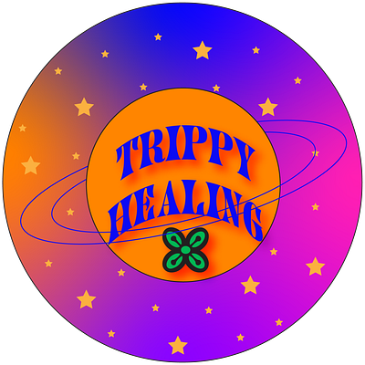 Trippy Healing Project branding design graphic design graphic designer logo logo identity media art small business social media typography
