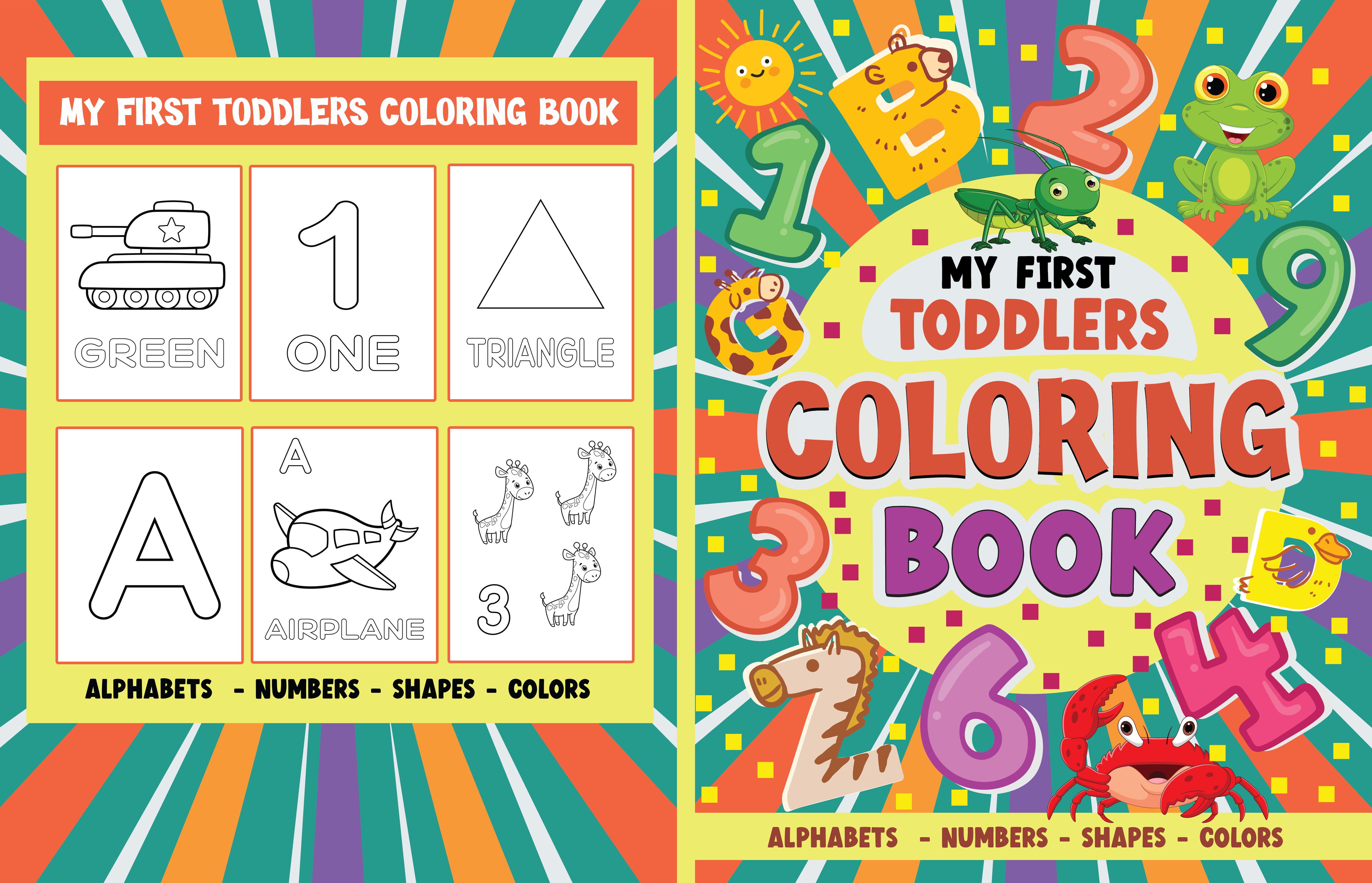 Example of My First Toddlers Coloring Book cover 2