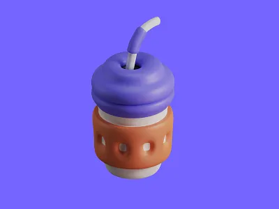 3d Coffee cup 3d blender coffee coffee cup cup design food game design graphic design illustration low poly
