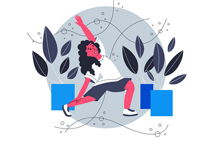 Yoga Time! art branding health illustration life motion graphics sport ui vector web yoga