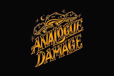 Analogue Damage letter lettering