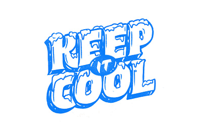 Keep it cool letter lettering