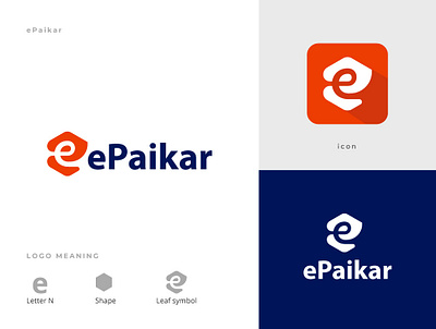 ePaikar.com Logo Brand identity app icon branding compnay design epaikar.com flat graphic design icon logo ui ui logo
