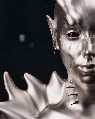 Chromium 3d 3d animation 3d modeling blender chrome game design render sculpting