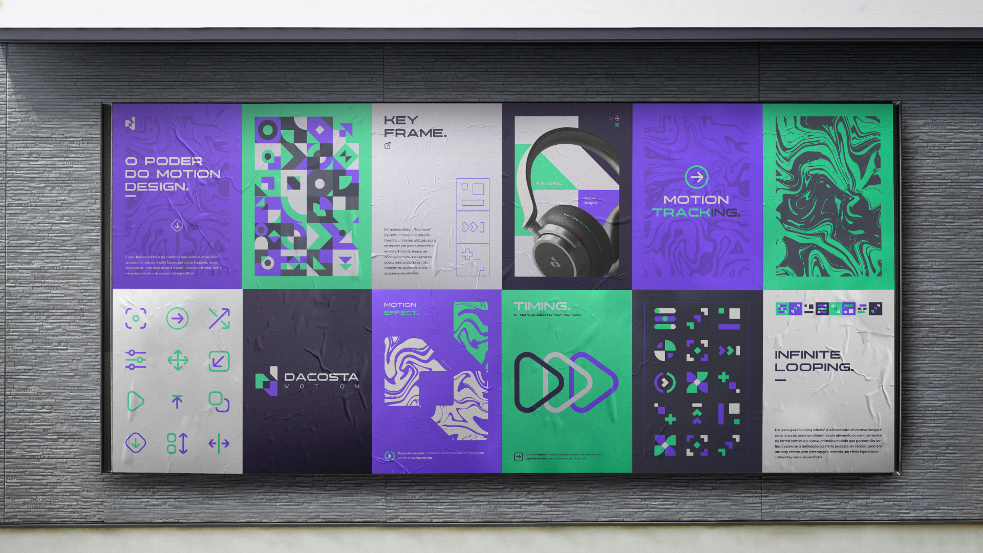 DaCosta Motion - Identidade Visual animation branding graphic design logo motion graphics vector