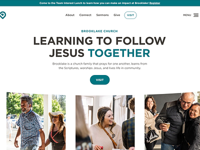 Church Website Hero Section church design hero section homepage webflow website