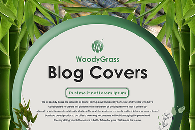 WoodyGrass Blog Covers branding graphic design