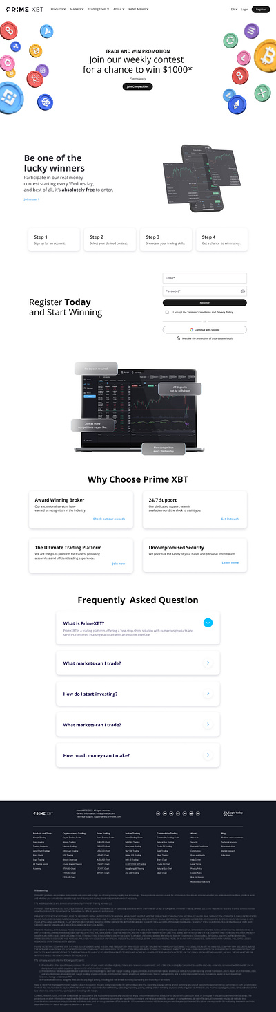 UI Daily 3: Landing Page bitcoin branding crypto cryptocurrencies design graphic design illustration landing typography ui uiux ux uxui website websitedesign