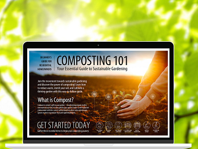 Bloom Garden Care Composting 101 Infographic graphic design infographic typography vector web marketing