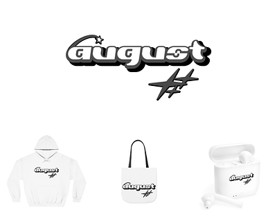 August - Y2K Design for Merchandise artwork bag design design graphic design merchandise tshirt design y2k