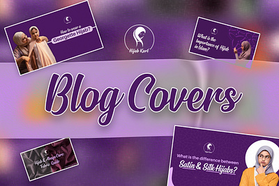 Hijab Kart Blog Covers branding graphic design