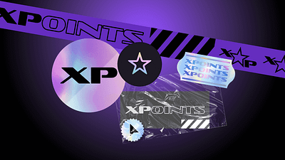 XPoints: Brand and support communication for a reward program branding gaming graphic design illustration logo reward