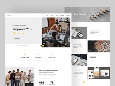 Digital Marketing Agency - Landing Page, Services, Case Studies design product design ui ux webdesign