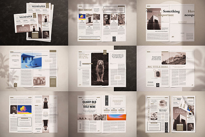 The NeoSpaper Indesign Template brochure classy clean design digital elegant indesign modern newsletter newspaper pages paper pdf print professional template