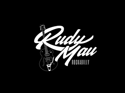 Rockabilly band logo branding graphic design